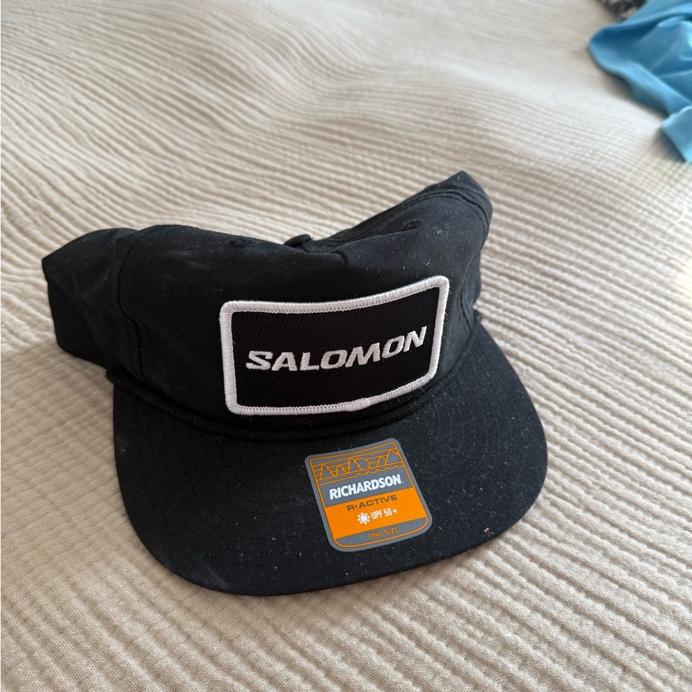 Salomon Black and White Logo Cap